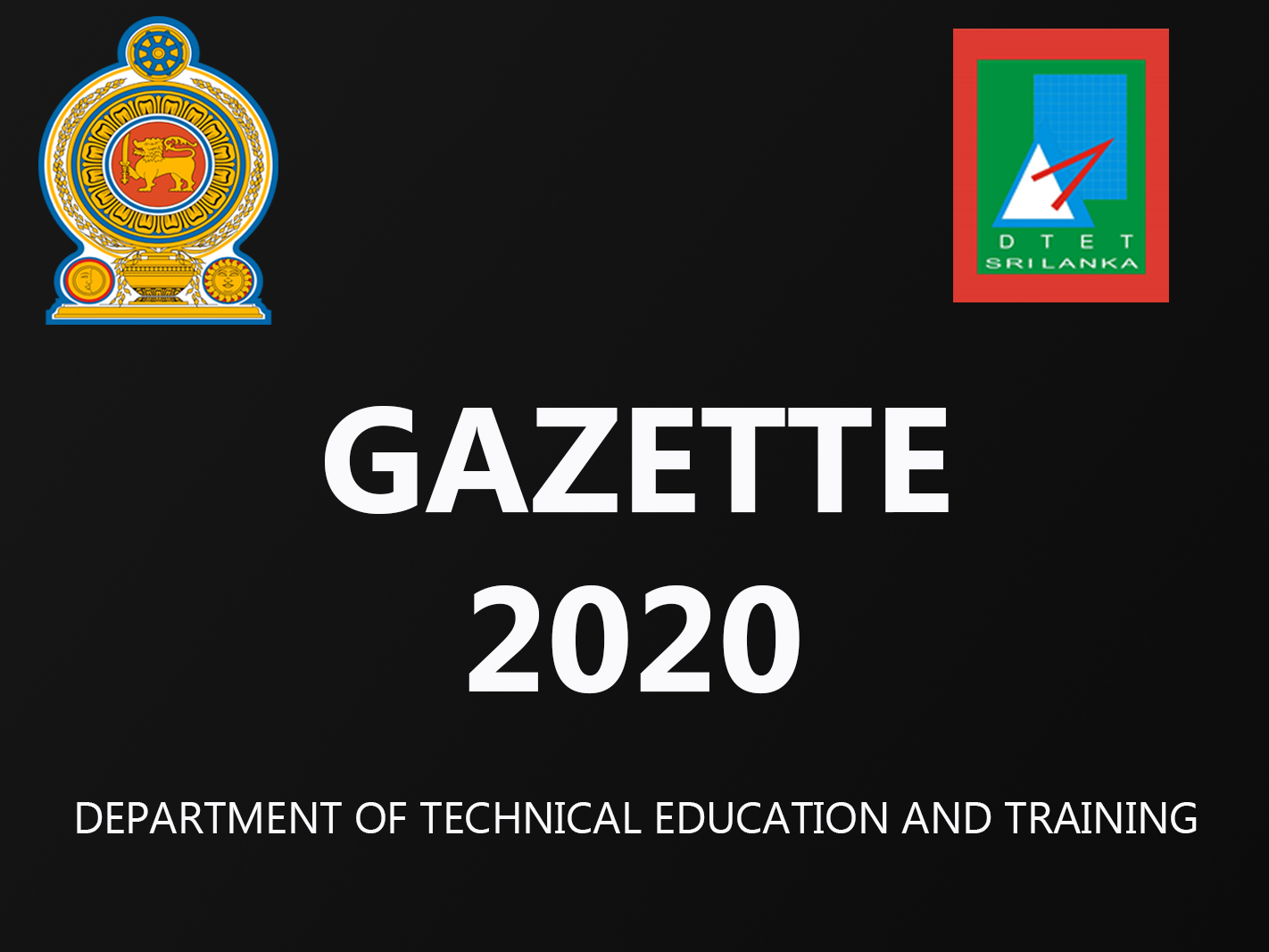 Gazette for 2021 Intake Released